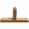 Ekena Millwork Portland Timber Gable Bracket, Western Red Cedar, 48"W x 30"H x 5 1/2"D x 5 1/2"F, 15/12 Pitch GBW048X30X0606POR00SWR - alternate 3